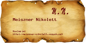 Meiszner Nikolett névjegykártya